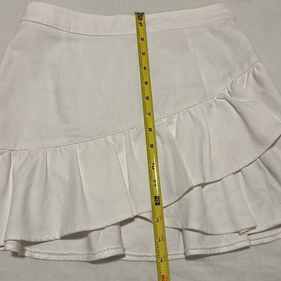 NWOT Emory Park White Ruffle Skirt Size S - Picture 9 of 13